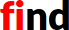 ‘find’, default, Chromium on Ubuntu